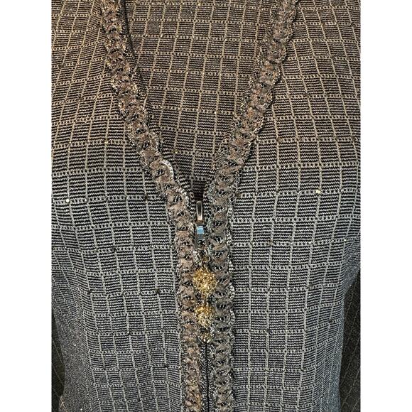 ST JOHN Evening Santana Knit Skirt Jacket Tank Set 3 pcs Sz‎ 2 (Top) 8 (Skirt) - Picture 5 of 8